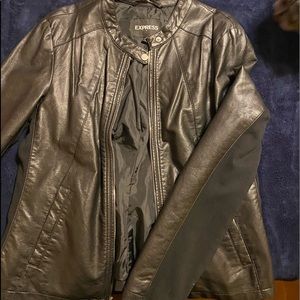 Faux leather jacket